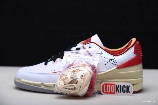 Cheap 2 Jordan Red DJ4375-106 Low SP White Off-White Retro 0714